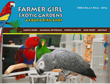 Tablet Screenshot of farmergirlexoticgardens.com